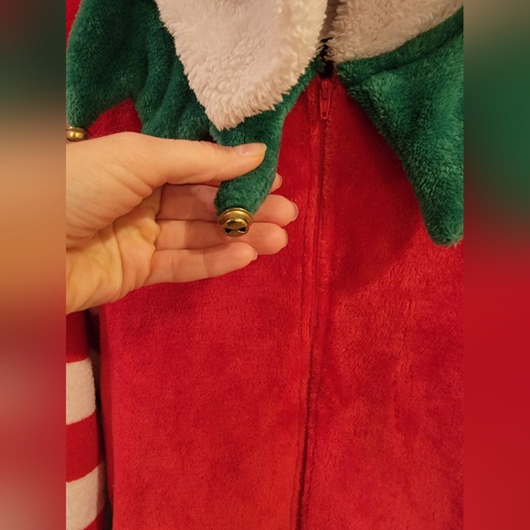 Zipup Christmas Elf PJ or party costume. - Picture 9 of 11